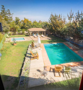 Cabaña en Tunquén con parrilla, fogón, piscina y bosque